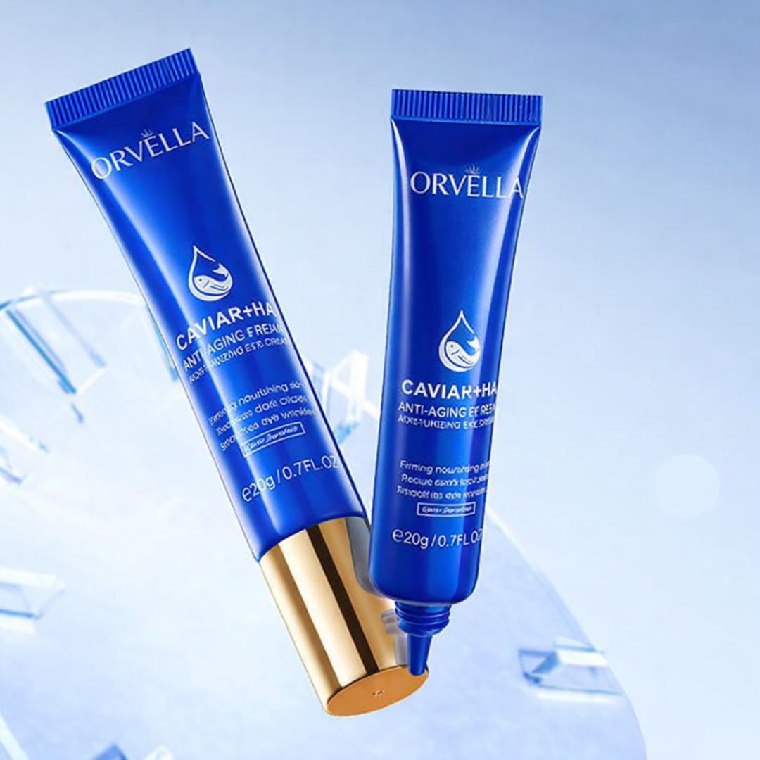 Crème Yeux Anti-Âge ORVELLA Caviar & Acide Hyaluronique