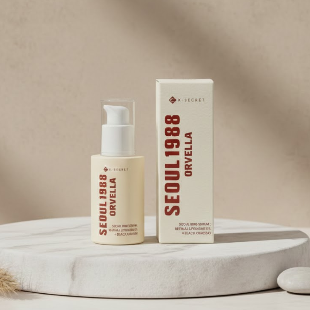 Sérum Anti-Âge Seoul 1988 au Rétinal Liposome 2% + Ginseng Noir