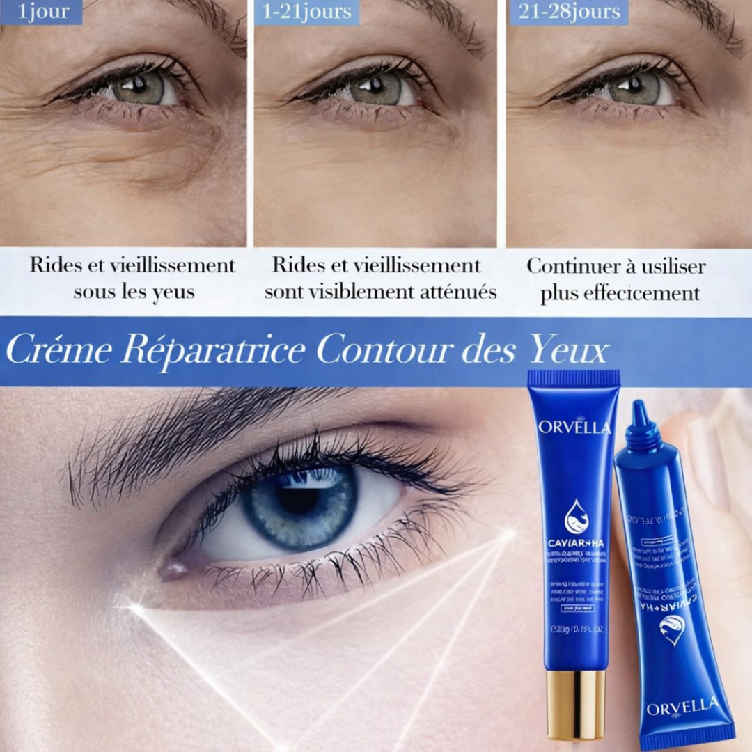 Crème Yeux Anti-Âge ORVELLA Caviar & Acide Hyaluronique